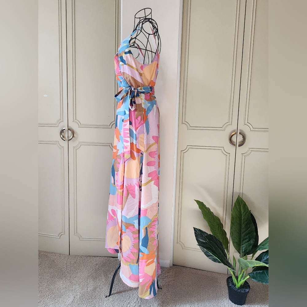 AQUA Exclusive To Bloomingdales Colorful Floral Wrap Dress - Picture 8 of 16